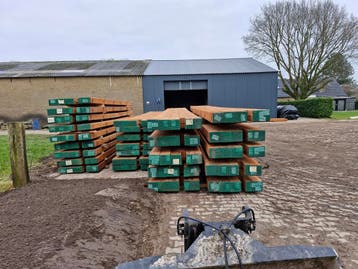 Schotten draglineschotten Crane mats SCHERP GERIJST NIEUW, Nieuw