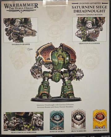 Legiones Astartes Saturnine Siege Dreadnought Ophion, Hobby en Vrije tijd, Wargaming, Ophalen of Verzenden, Nieuw