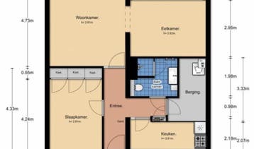 Te Huur 3 Kamer Appartement Ringweg-Randenbroek In Amersfoor, Huizen en Kamers, Direct bij eigenaar, Amersfoort, Utrecht, Appartement