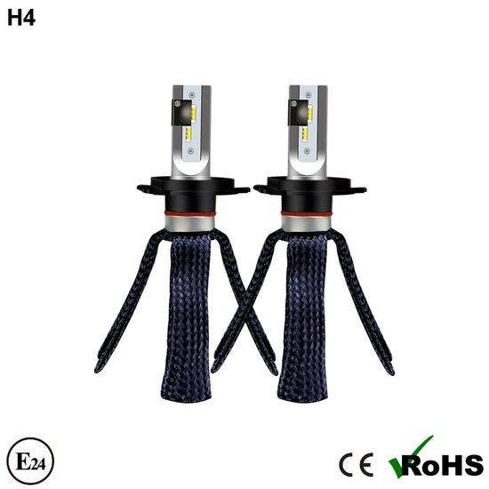 H4 Set Led G10J koplampen set 12.000 lumen flex E-keur, Auto diversen, Auto-accessoires, Verzenden