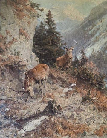 Arthur Thiele (1841-1919) - Sonnenseite Hochgebirge -
