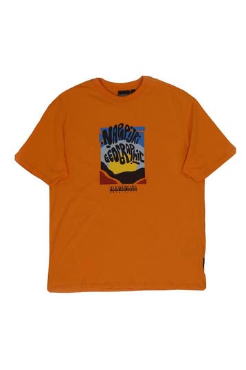 Napapijri T-shirt Jongens in maat 176 Oranje, Verzenden, Zo goed als nieuw, Napapijri, Jongen of Meisje