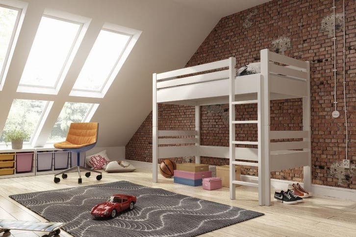 Rockwood® Hoogslaper Camiel Wit, Kinderen en Baby's, Kinderkamer | Stapelbedden en Hoogslapers, Hoogslaper, Nieuw, Ophalen of Verzenden
