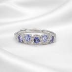 Zonder minimumprijs - Ring Verguld Tanzaniet - Topaas - 18k, Sieraden, Tassen en Uiterlijk, Ringen, Nieuw