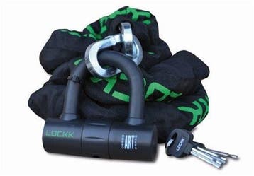 Lockk kettingslot in tas met loop 2,5mtr ART-4 met hangslot, Ophalen of Verzenden, Nieuw, Motor en Techniek