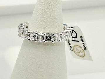 Eeuwigheidsring - 18 karaat Witgoud - 4.15ct. tw. Diamant