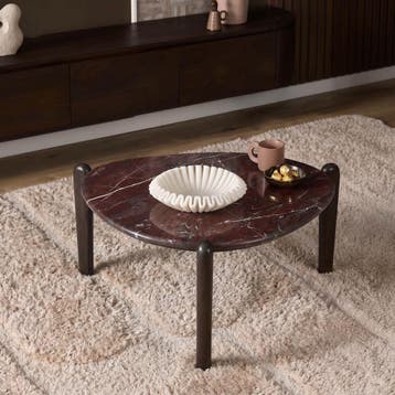 Salontafel Alva Marmer 81 cm | Starfurn, Ophalen of Verzenden, Nieuw