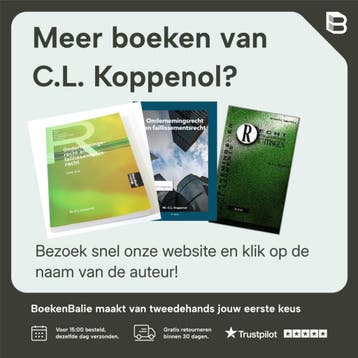 Ondernemingsrecht en faillissementsrecht - C.L. Koppenol, Verzenden, Zo goed als nieuw, C.L. Koppenol