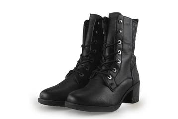 Mustang Veterboots in maat 42 Zwart, Kleding | Dames, Schoenen, Verzenden, Zwart, Overige typen, Zo goed als nieuw