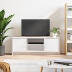 vidaXL Tv-meubel 102x30x37,5 cm bewerkt hout wit, 100 tot 150 cm, Verzenden, Nieuw, Minder dan 100 cm