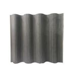 Bamboe kamerscherm donkergrijs 185 x 240 cm, Verzenden, Nieuw