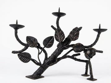 artisan made - Kandelaber - Legering - Art Nouveau kandelaar