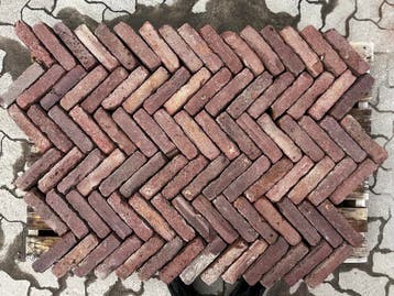 Oude gebakken waalformaten Schoorl (op pallets)..., Ophalen of Verzenden, Gebruikt, Klinkers