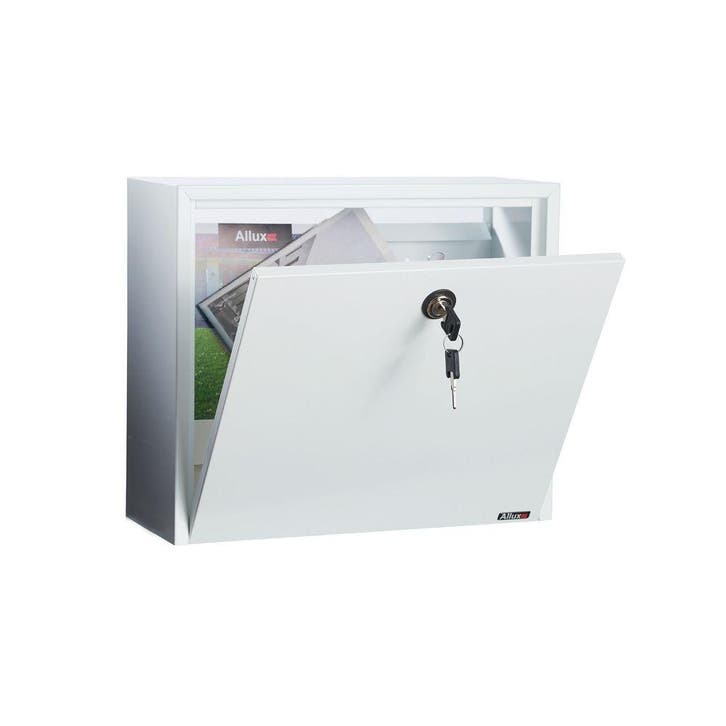Allux LT160 postopvangkast staal - wit, Tuin en Terras, Brievenbussen, Nieuw, Verzenden