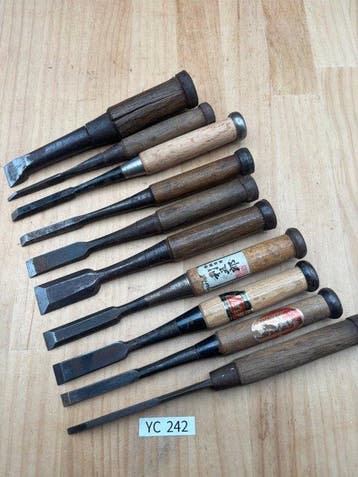 Japanse houtbeitelset uit Japan YC242 Beitel - 0 cm