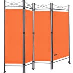 Kamerscherm Inklapbaar 180 x 163cm Oranje (Meubelen), Verzenden