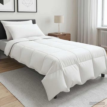 vidaXL Dekbedset 2 st 155 x 220 cm Zomer 150 gsm Bamboevezel, Verzenden, Nieuw, Wit