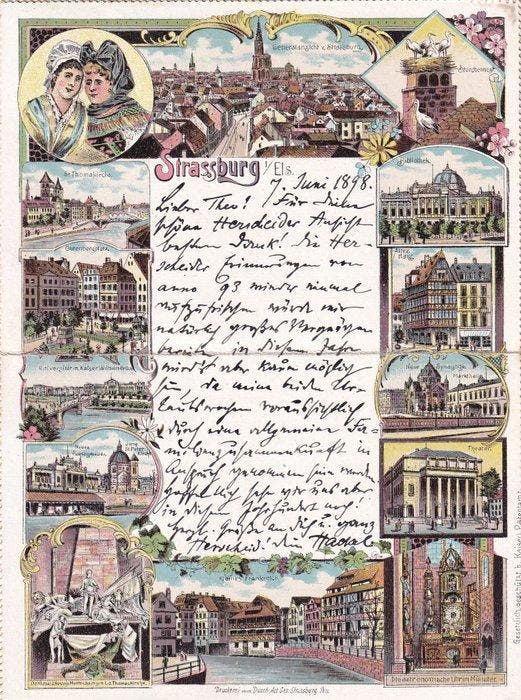 Elzas-Lotharingen - Steden, dorpen, landschappen, topografie, Verzamelen, Ansichtkaarten | Buitenland