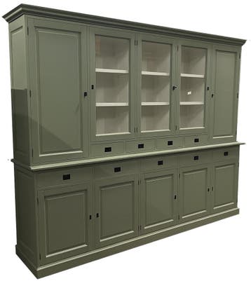 Buffetkast Engels groen Lelystad 300 x 235cm, Huis en Inrichting, Ophalen of Verzenden, Nieuw