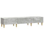 vidaXL TV-kast 147 x 34,5 x 30 cm Betongrijs Bewerkt hout, Minder dan 50 cm, Verzenden, Nieuw, Minder dan 100 cm