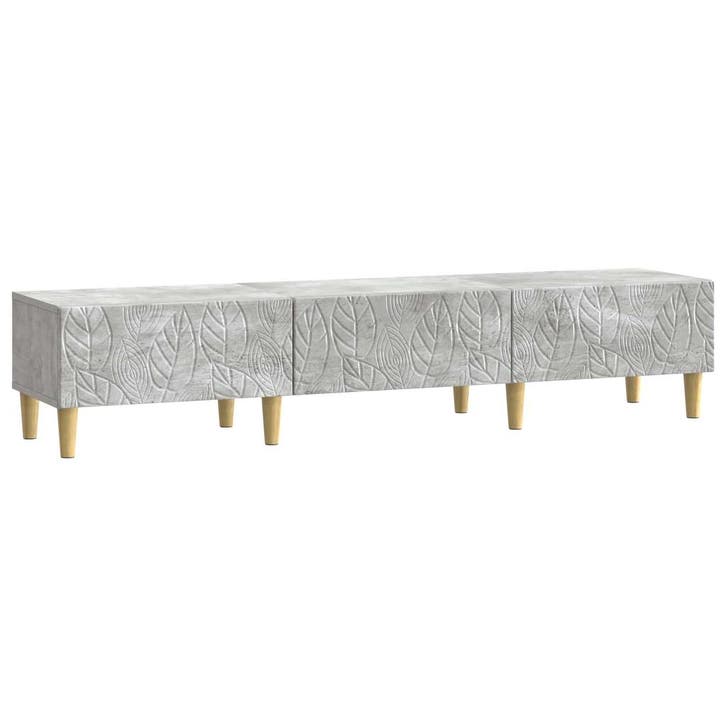 vidaXL TV-kast 147 x 34,5 x 30 cm Betongrijs Bewerkt hout, Huis en Inrichting, Kasten | Televisiemeubels, Nieuw, Minder dan 50 cm