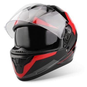 VINZ Becket - Rood (Pinlock voorbereid), Verzenden, Nieuw met kaartje, XS, Integraalhelm