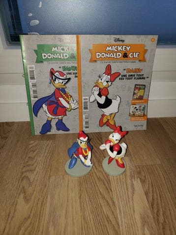 Disney, Hachette - Beeldje - Daisy Duck - deux figurines, Verzamelen, Nieuw