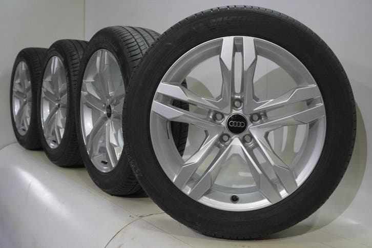 Audi A4 Allroad B9 18 inch velgen Michelin Zomerbanden Origi, Auto-onderdelen, Banden en Velgen, Velg(en), Gebruikt, 18 inch, Zomerbanden