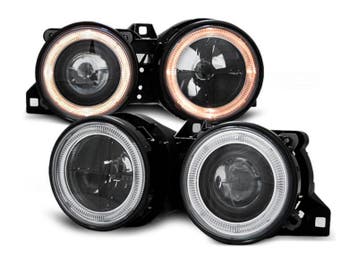 Angel Eyes koplampen Black geschikt voor BMW E30, Auto-onderdelen, Verzenden, Nieuw, BMW