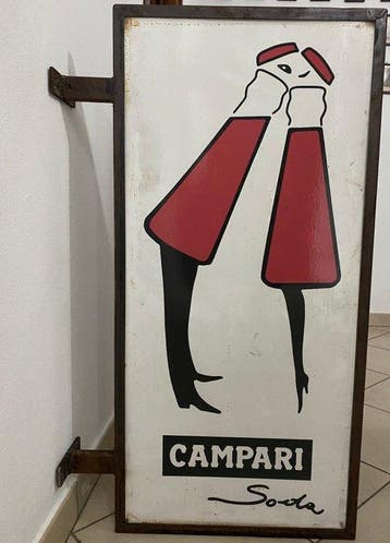 campari spa - campari - Wandbord - IJzer - Campari-muursign