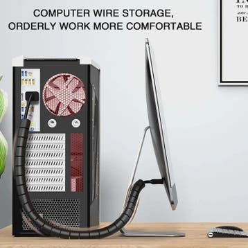 Flexibele Kabel Organizer Spiraal Beschermer - 2M/1M Lengte,, Verzenden, Nieuw