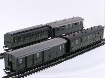 Schaal H0 Märklin 43971 4 Lokaal-personenrijtuigen uit de.., Wisselstroom, Gebruikt, Overige typen, Ophalen of Verzenden
