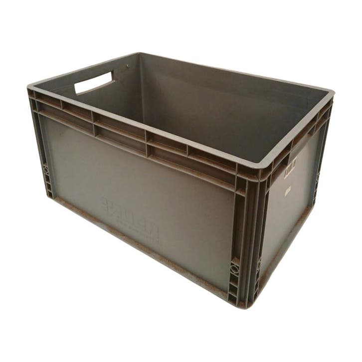 Stapelbak, 600x400x320 mm, euronorm, grijs pp, gebruikt -, Doe-het-zelf en Verbouw, Kratten en Dozen, 40 tot 60 cm, 50 tot 75 cm