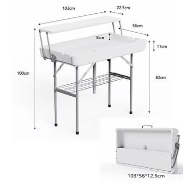 Opvouwbare Koeltafel met IJsbak voor Tuin & Camping, Verzenden, Nieuw