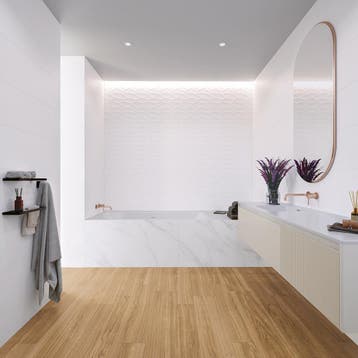 Vloertegel Baldocer Opal Houtlook Honey Eiken R9 15x90, 60 cm of meer, Keramiek, Nieuw, 10 m² of meer
