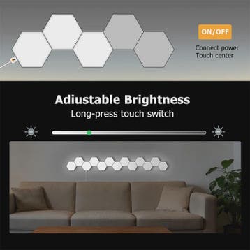 Modulaire Hexagon LED Wandlampen - Touch Control, Dimbare Sf, Verzenden, Nieuw