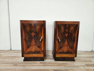 Nachtkastje (2) - Verfijnde nachtkastjes in Art Deco-stijl