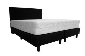 Boxspring Zwart - Budget premium - 180 x 200 cm, Verzenden, Nieuw, Zwart, Modern