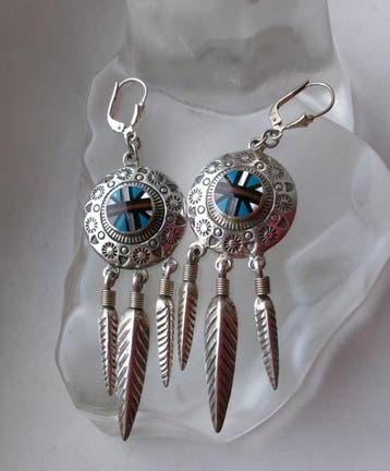 Oorbellen - Verenigde Staten Navajo-kunst (Zonder