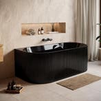 Ligbad Havana  170 x 80 x 58 cm Half Vrijstaand Bad Zwart, Doe-het-zelf en Verbouw, Sanitair, Verzenden, Nieuw, Bad