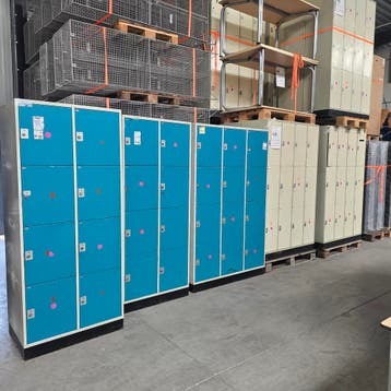 Partijen gebruikte lockers, kluisjes, kledingkasten, Huis en Inrichting, Kasten | Lockerkasten, Ophalen, Gebruikt