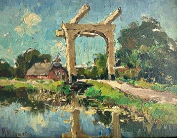 Alexander Rosemeier (1888-1992) - Ophaalbrug bij Noorden