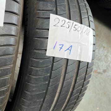 2 x Michelin Primacy 3 225-50-18 Zomerbanden 6mm, 18 inch, Gebruikt, Ophalen of Verzenden, Band(en)