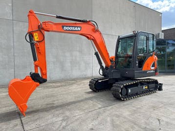 Veiling: Midigraafmachine Doosan DX55-9C Diesel 2019, Ophalen, Graafmachine