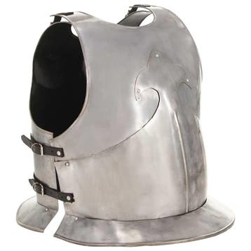 vidaXL Kuras middeleeuws replica LARP staal zilverkleurig, Verzamelen, Verzenden, Nieuw