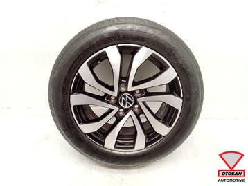 VW Golf 8 Velg Galway Origineel + band 5H0601025AC 5x112, Ophalen, Gebruikt, Volkswagen