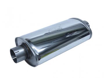 Demper 76mm ovaal 220/140mm 420mm lang RVS Simons, Ophalen of Verzenden, Nieuw