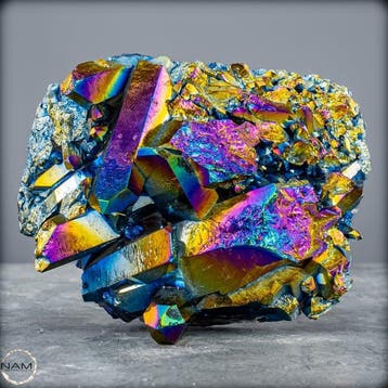 Zeldzame, prachtige Aura-amethist Geode- 702.48 g