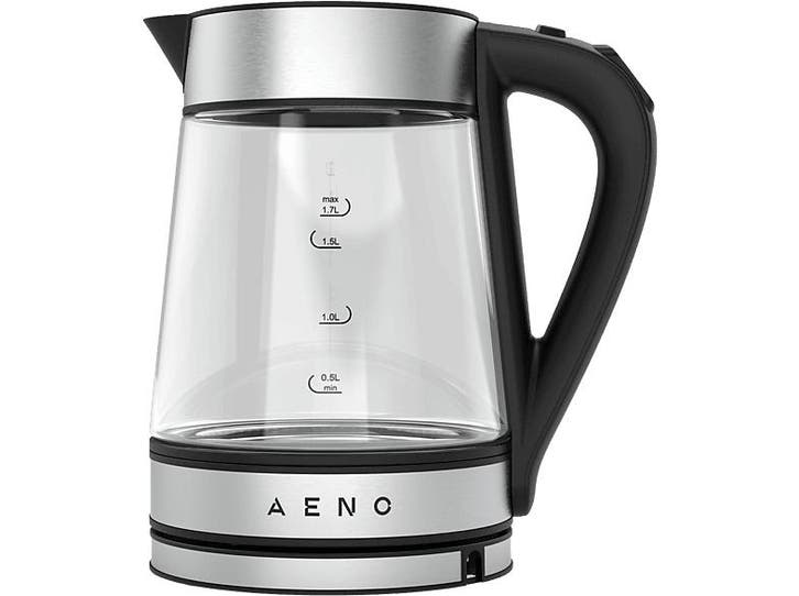 Aeno Aek0001s Waterkoker Transparant, Witgoed en Apparatuur, Waterkokers, Nieuw, 1 tot 2 liter, Verzenden