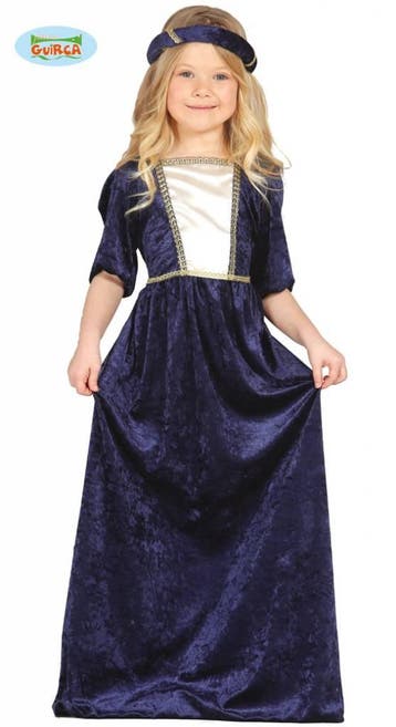 Middeleeuwse prinses meisjes kostuum, Kleding | Dames, Carnavalskleding en Feestkleding, Ophalen of Verzenden, Nieuw